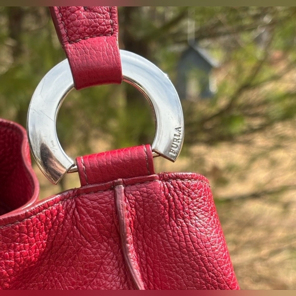 Furla Pebbled Leather Hobo Shoulder Bag - Picture 2 of 8